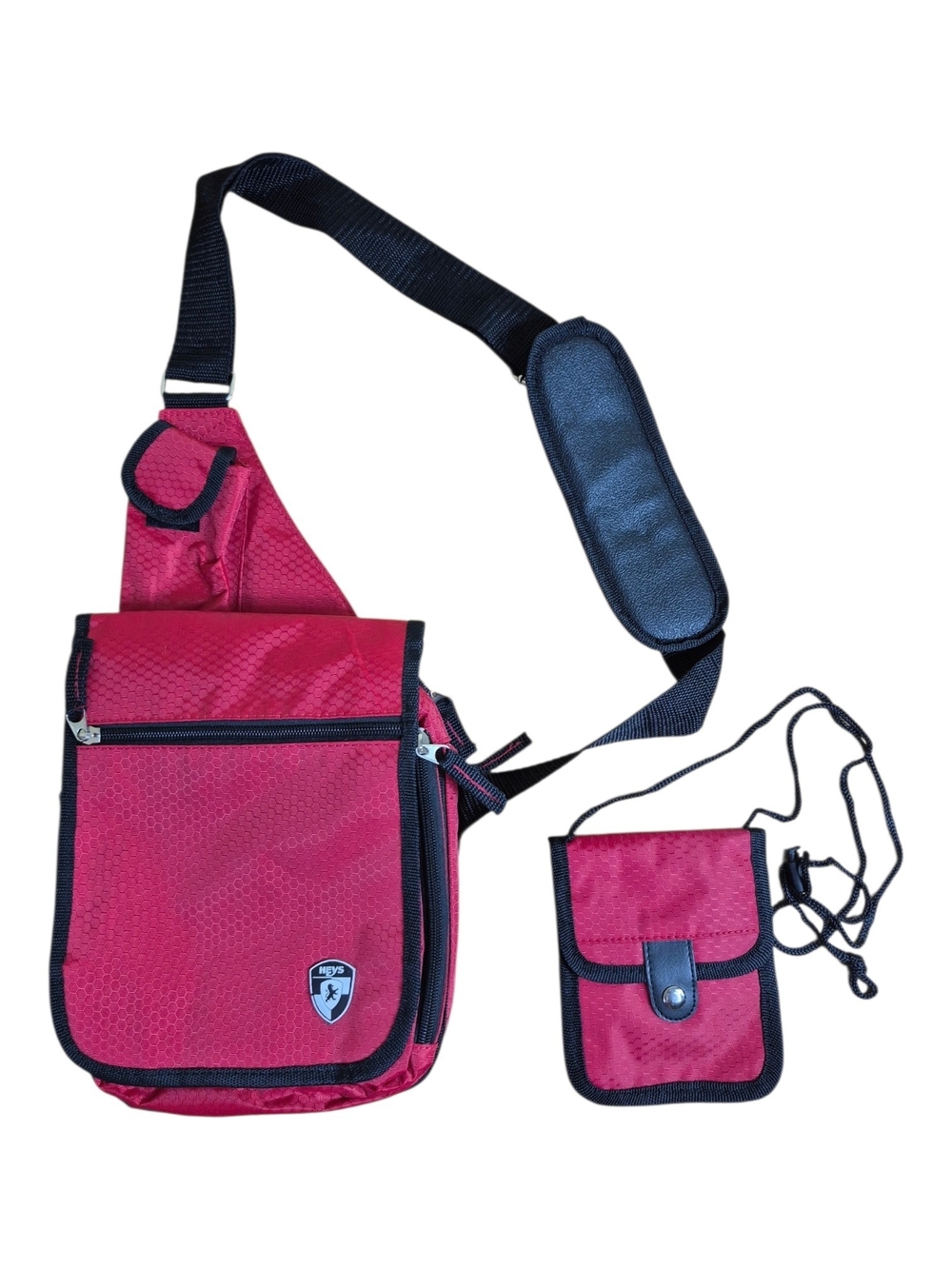 HEYS TravelMate V3 Crossbody Sling Travel Bag Organizer - Vibrant Red UNISEX